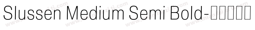 Slussen Medium Semi Bold字体转换